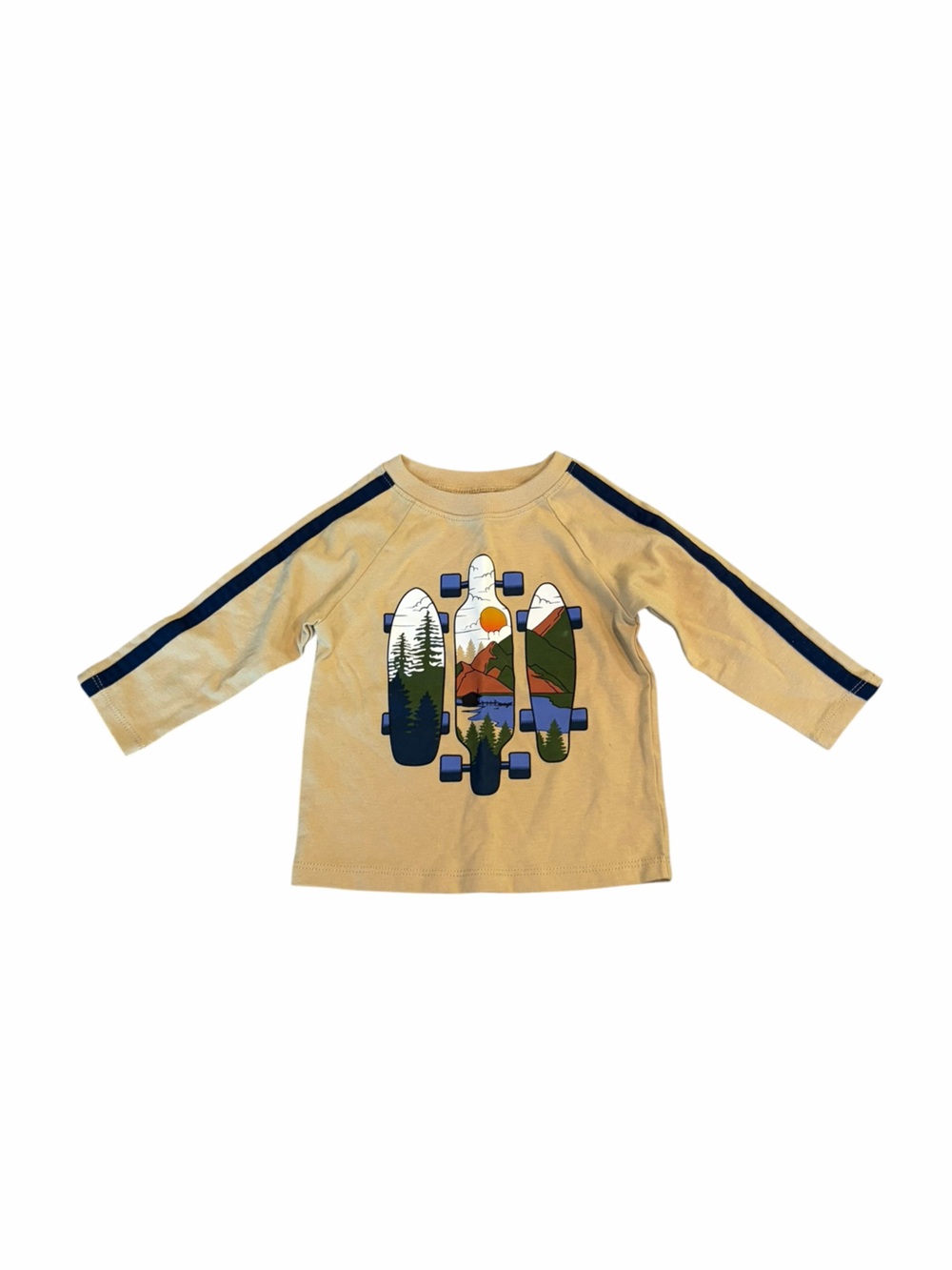 Garanimals Skateboard Graphic Long Sleeve Tee 12M